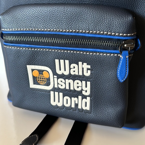 Disney X Coach Charter Backpack With Walt Disney World Motif Leather Bag Mickey - Picture 8 of 12